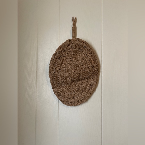 Jute basket hanging for pantry | Potato garlic onion storage | Boho wall basket - Picture 7 of 9